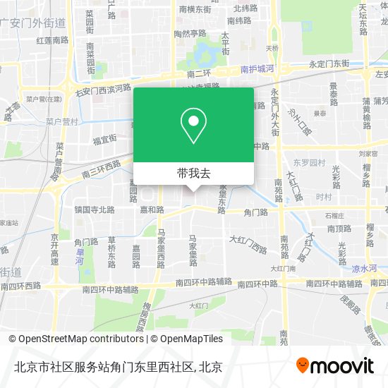 北京市社区服务站角门东里西社区地图