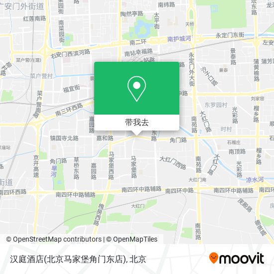 汉庭酒店(北京马家堡角门东店)地图