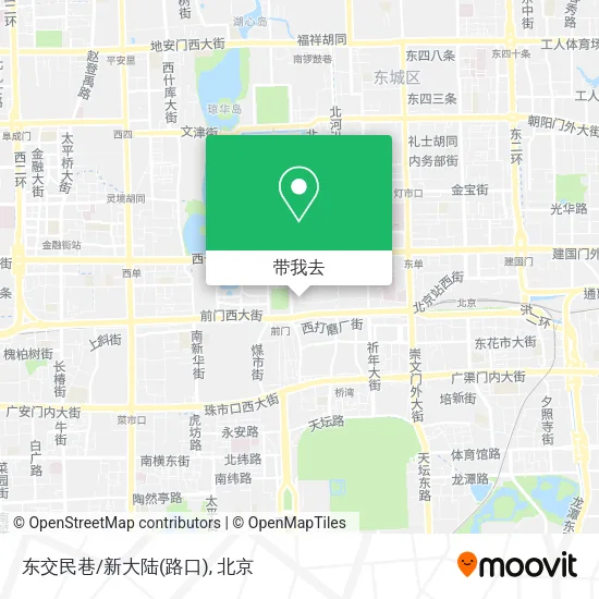 东交民巷/新大陆(路口)地图