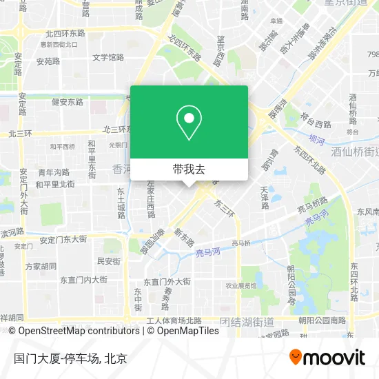 国门大厦-停车场地图