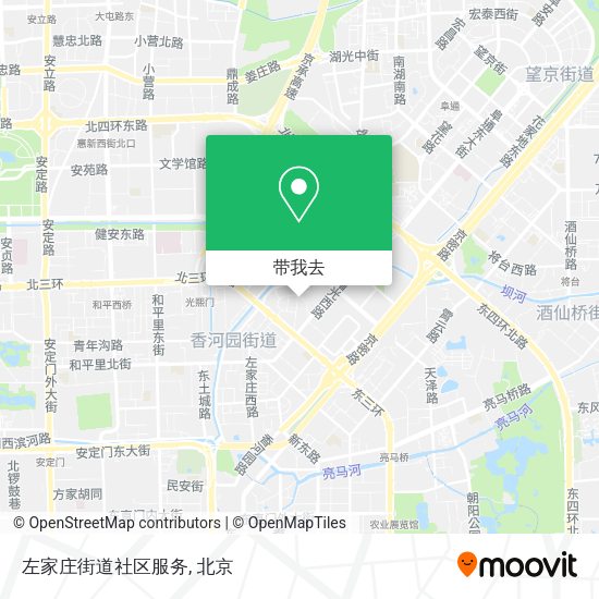 左家庄街道社区服务地图
