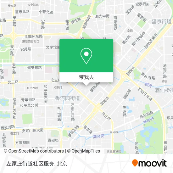 左家庄街道社区服务地图