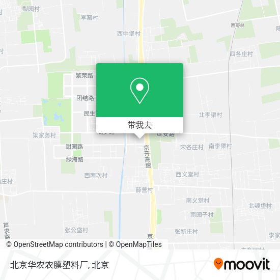 北京华农农膜塑料厂地图