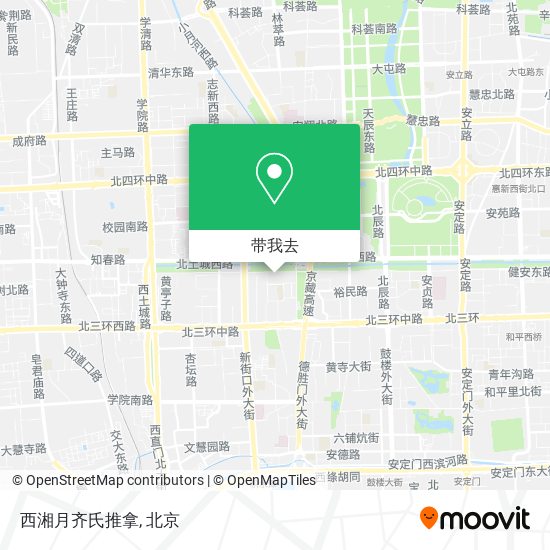 西湘月齐氏推拿地图