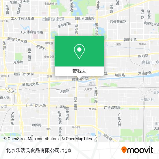 北京乐活氏食品有限公司地图