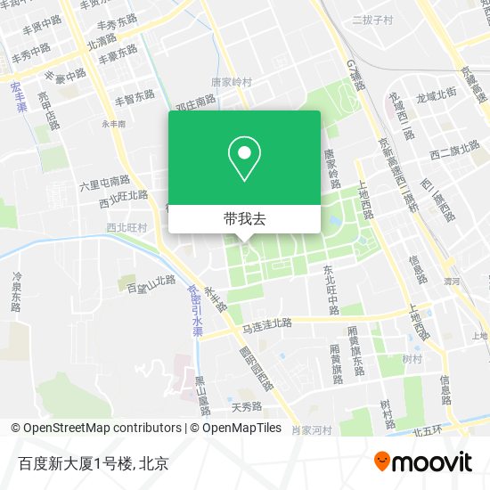 百度新大厦1号楼地图