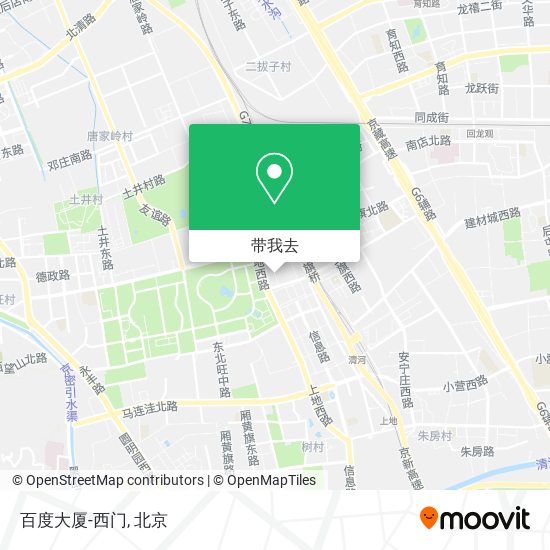 百度大厦-西门地图