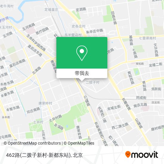 462路(二拨子新村-新都东站)地图