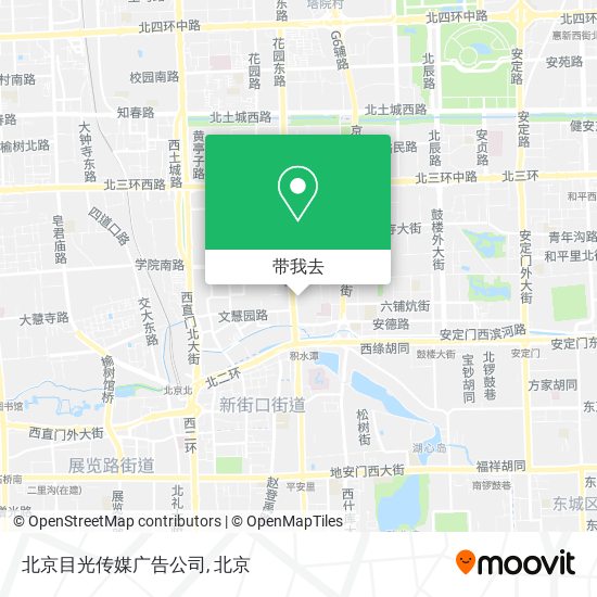 北京目光传媒广告公司地图