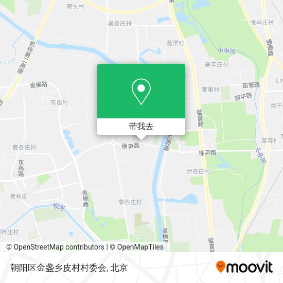 朝阳区金盏乡皮村村委会地图