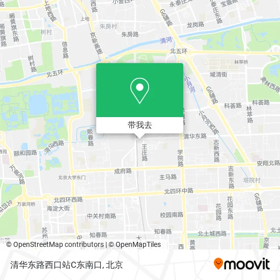 清华东路西口站C东南口地图