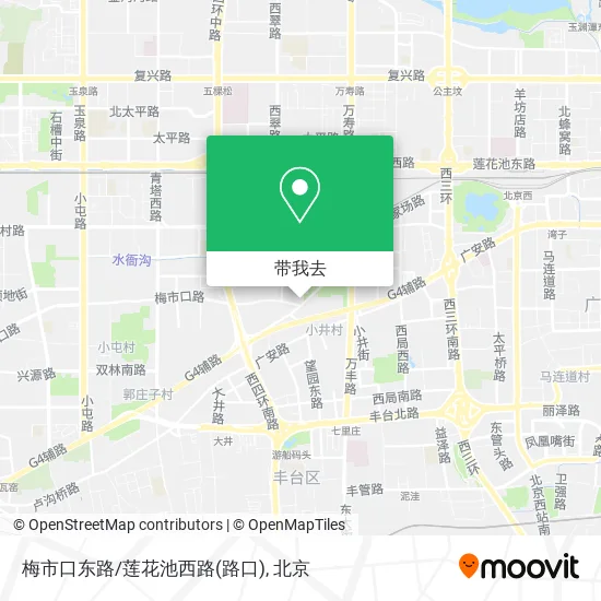梅市口东路/莲花池西路(路口)地图