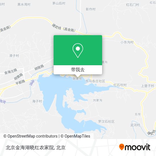 北京金海湖晓红农家院地图