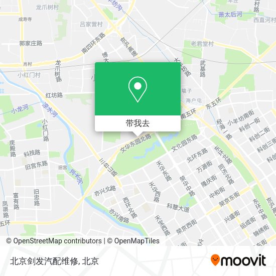 北京剑发汽配维修地图
