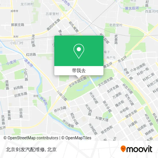 北京剑发汽配维修地图