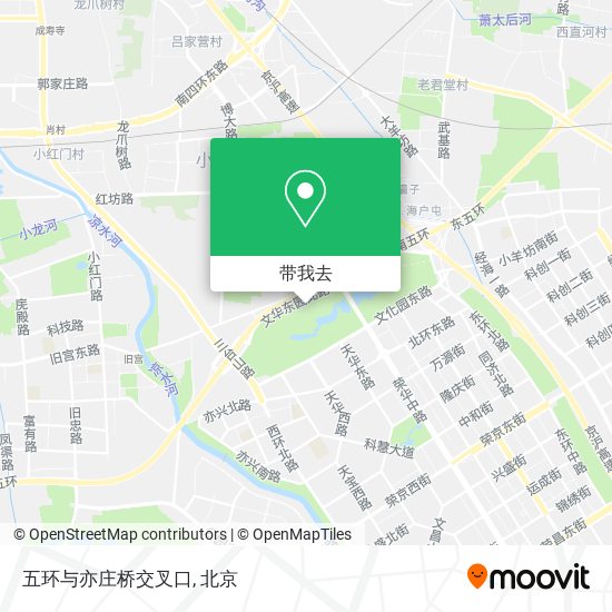 五环与亦庄桥交叉口地图