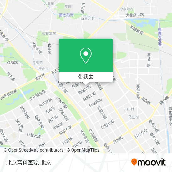 北京高科医院地图