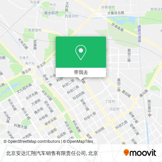 北京安达汇翔汽车销售有限责任公司地图