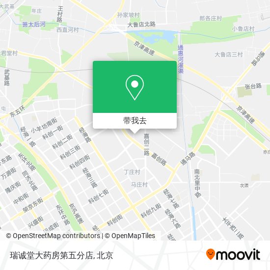 瑞诚堂大药房第五分店地图