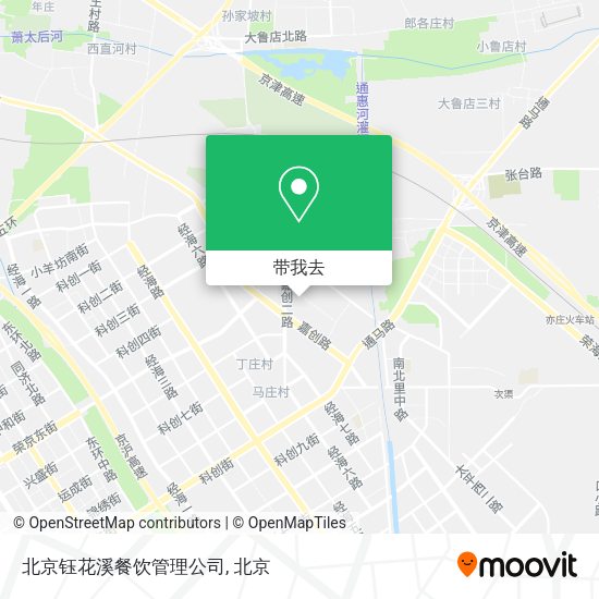 北京钰花溪餐饮管理公司地图