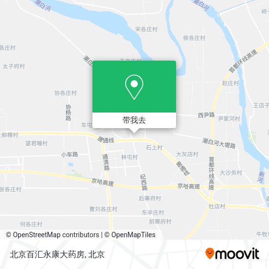 北京百汇永康大药房地图
