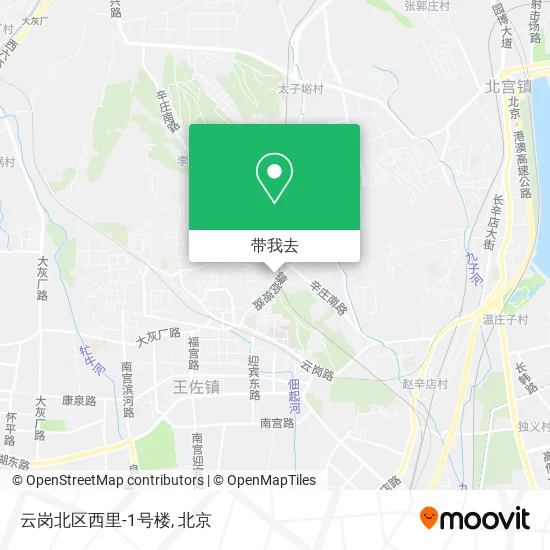 云岗北区西里-1号楼地图