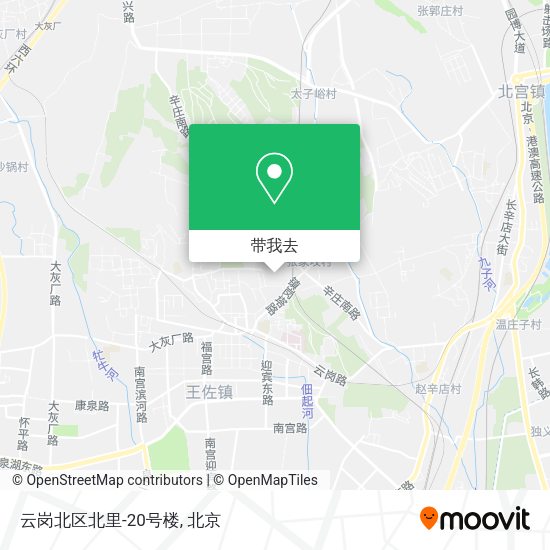 云岗北区北里-20号楼地图