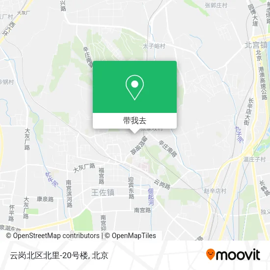 云岗北区北里-20号楼地图