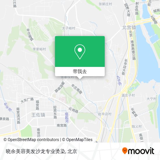 晓余美容美发沙龙专业烫染地图