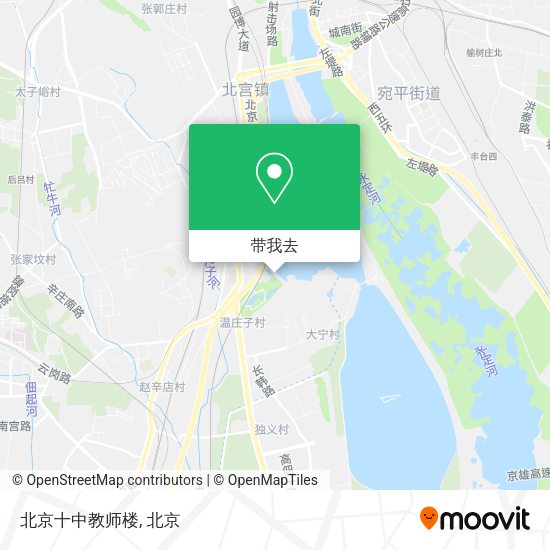 北京十中教师楼地图