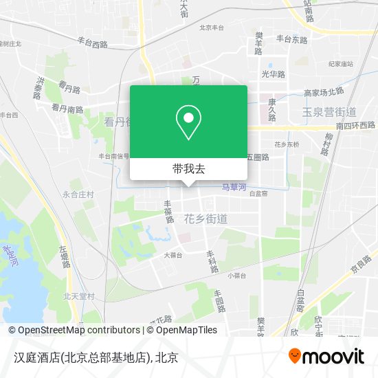汉庭酒店(北京总部基地店)地图
