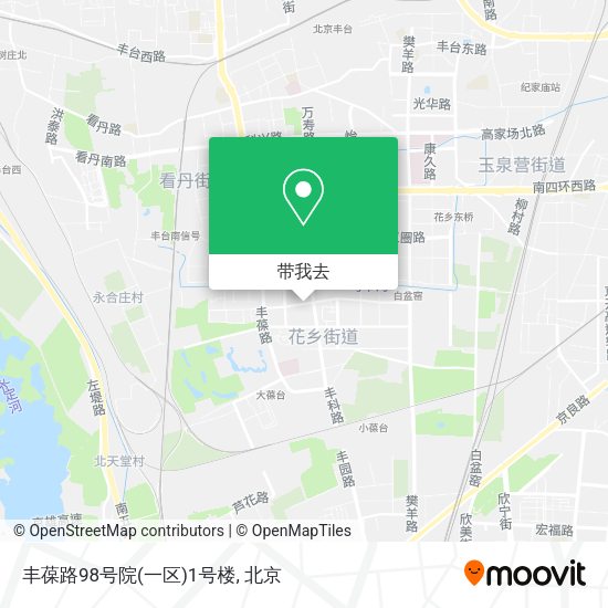 丰葆路98号院(一区)1号楼地图