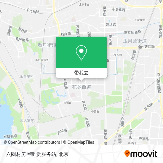 六圈村房屋租赁服务站地图