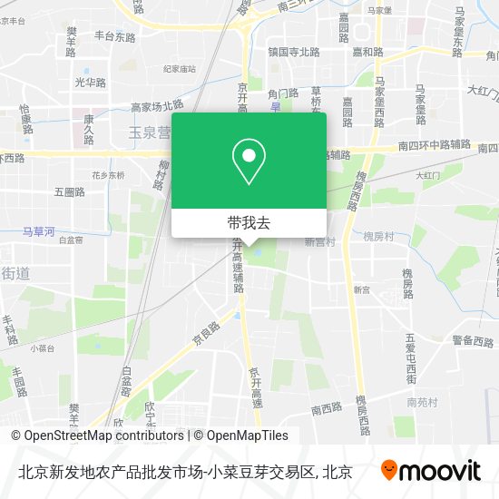 北京新发地农产品批发市场-小菜豆芽交易区地图