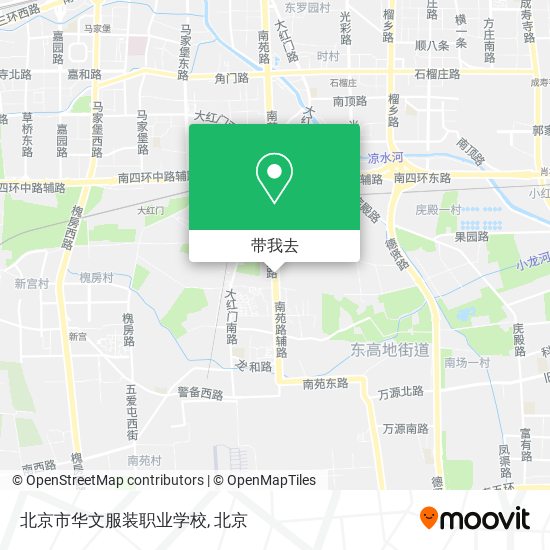 北京市华文服装职业学校地图