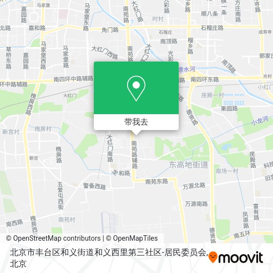 北京市丰台区和义街道和义西里第三社区-居民委员会地图