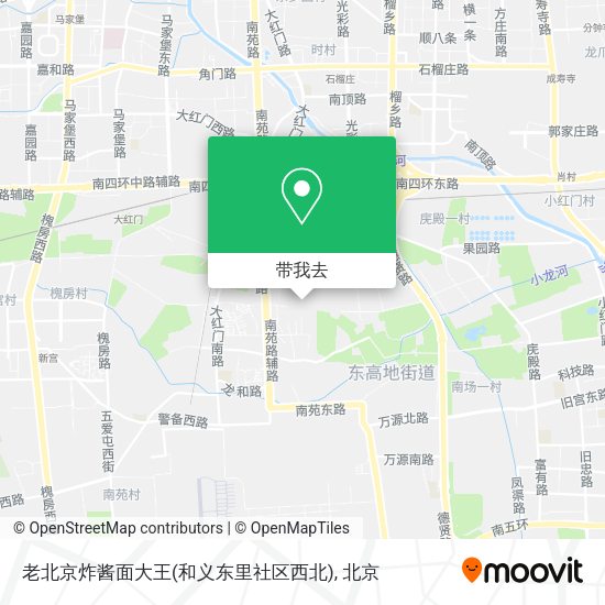 老北京炸酱面大王(和义东里社区西北)地图