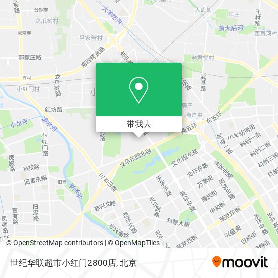 世纪华联超市小红门2800店地图