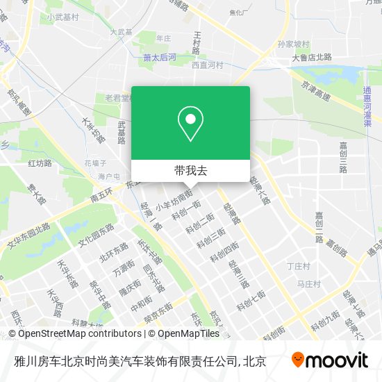 雅川房车北京时尚美汽车装饰有限责任公司地图