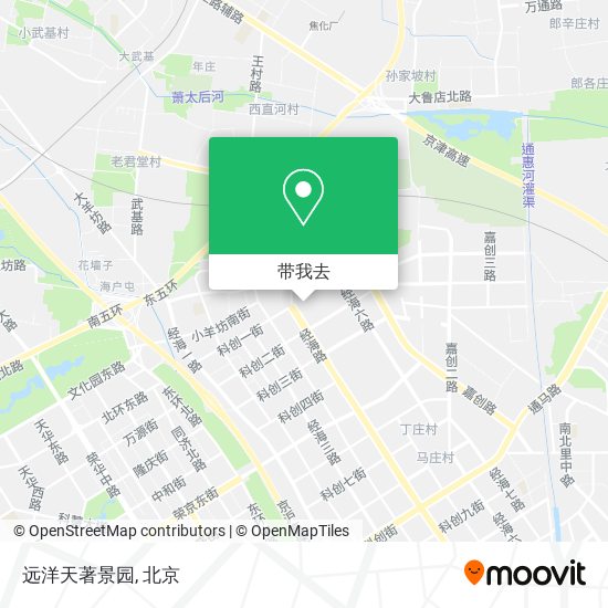 远洋天著景园地图
