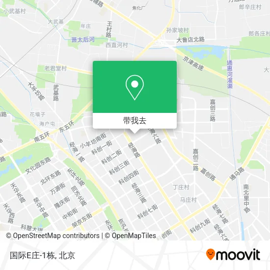 国际E庄-1栋地图