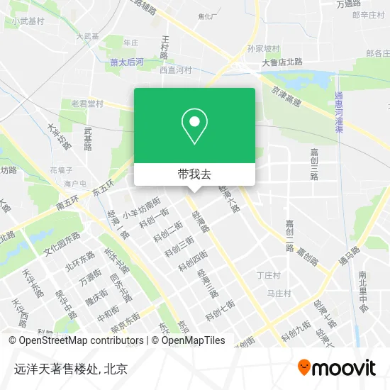 远洋天著售楼处地图