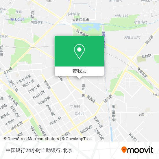 中国银行24小时自助银行地图