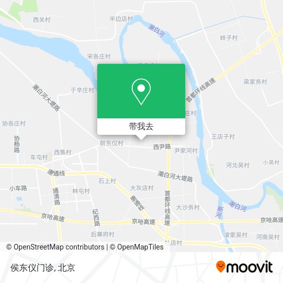 侯东仪门诊地图
