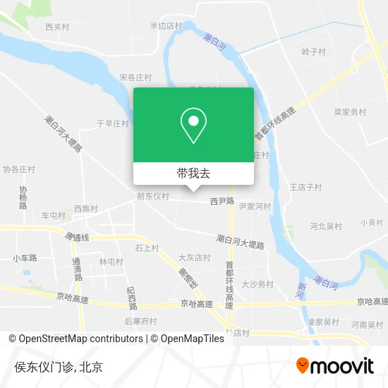 侯东仪门诊地图
