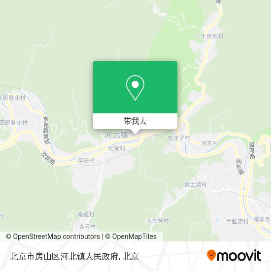 北京市房山区河北镇人民政府地图
