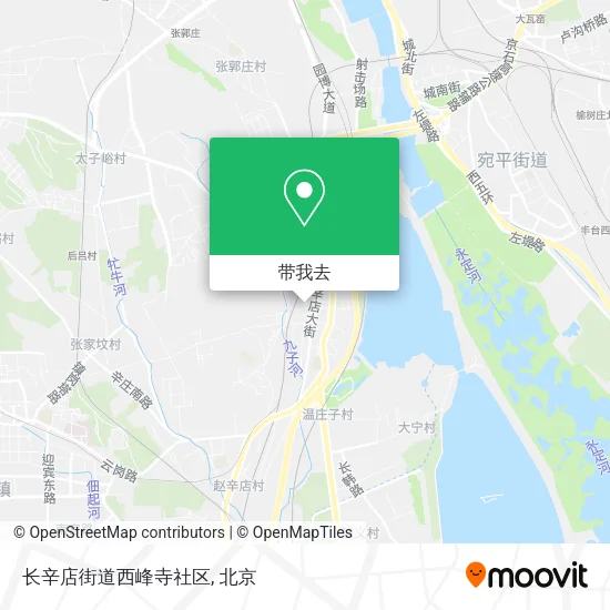 长辛店街道西峰寺社区地图