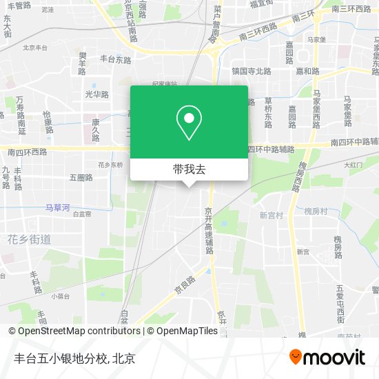 丰台五小银地分校地图