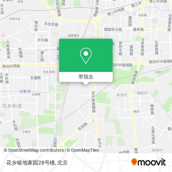 花乡银地家园28号楼地图