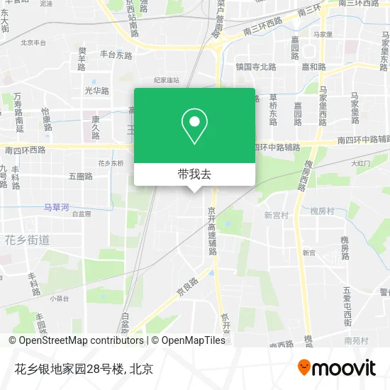 花乡银地家园28号楼地图